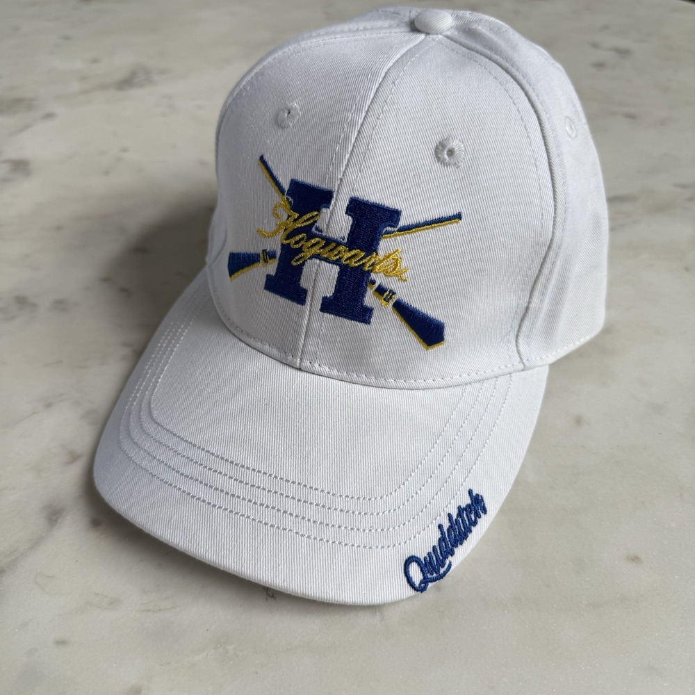 loot crate harry potter wizarding world Hogwarts Quidditch White Baseball Cap